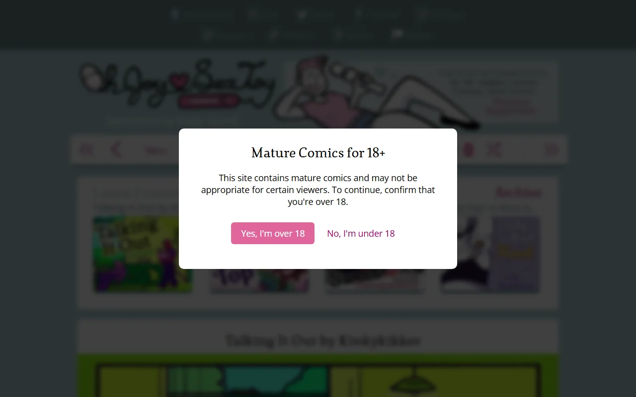 Screenshot of Ohjoysextoy